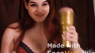 Canadian youtuber Sarah Z uses toys on her dick and ass